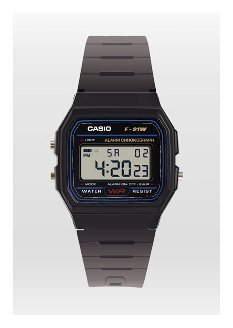 Casio F-91W : r/AdobeIllustrator