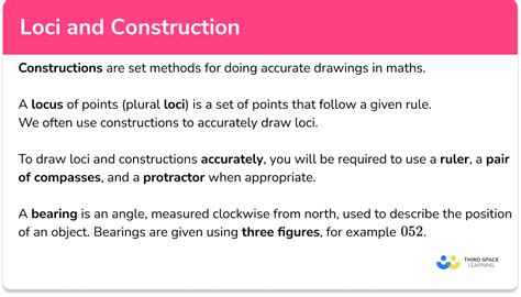 Loci And Construction Gcse Maths Steps And Examples