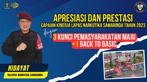 Capaian Apresiasi Kinerja Hidayat Kalapas Narkotika Samarinda Beserta