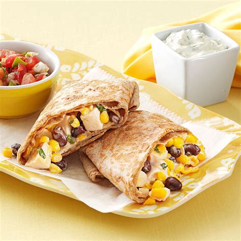 Skillet Chicken Burritos Recipe Taste Of Home