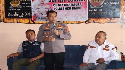 Jumat Curhat Kapolres OKU Timur AKBP Dwi Agung Setyono Terima Usulan