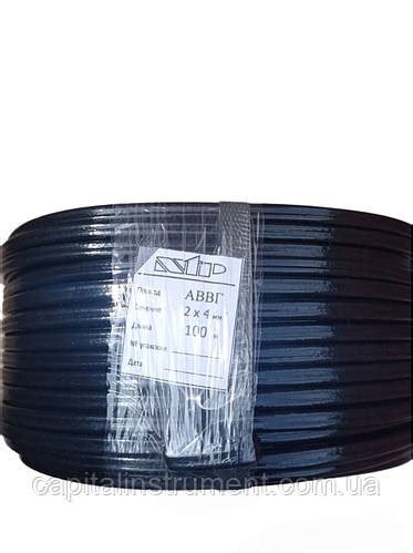 Провод АВВГ 2х4 NTP алюминиевый плоский (эконом ) бухта 100 метров (ID ...
