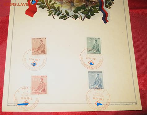 Памятный лист- марки-Рейх Богемия и Моравия 1942-43гг - Монеты России и ...