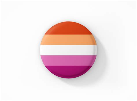 Vintage Style Button Badge Lesbian Flag The Pride Shop Wholesale