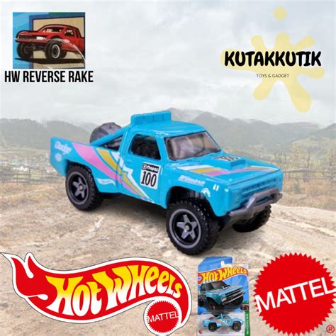 Jual Hot Wheels Mobil Pickup Truck Dodge D Biru No Mopar Lot H Hw Reverse Rake