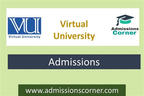 Virtual University of Pakistan Admissions Fall 2022