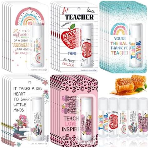 Amazon Sacubee 30 Pcs Teacher Graduation Appreciation Lip Balms