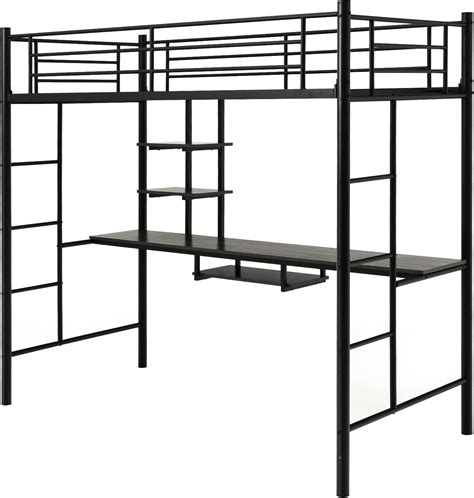 X Rocker Battlebunk Bunk Bed With Desk High Sleeper With Desk Single