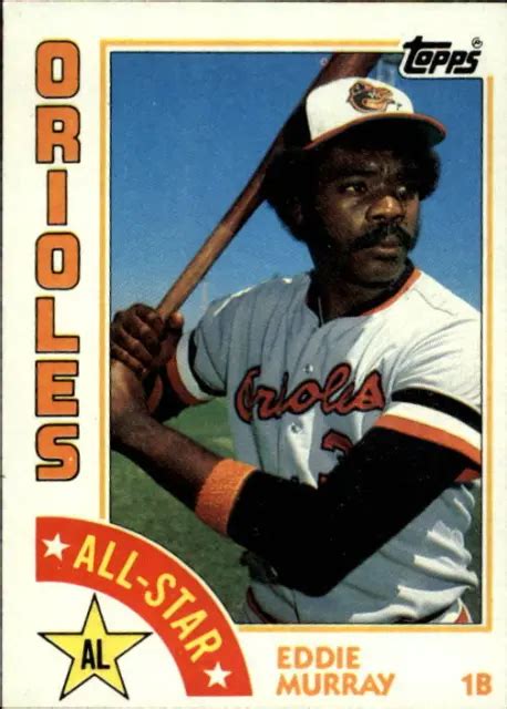 1984 Topps Baltimore Orioles Carte De Baseball 397 Eddie Murray As Eur