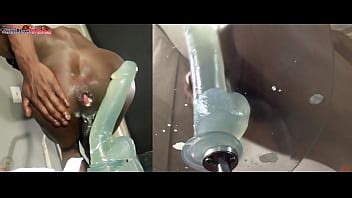 DOS ÁNGULOS 2 Enorme Consolador Montando Bolas Profundamente Follando Por El Culo Anal Extremo