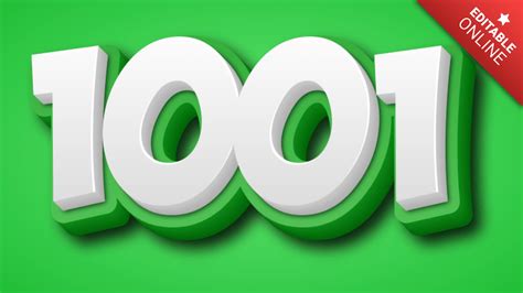 green style text effect generator