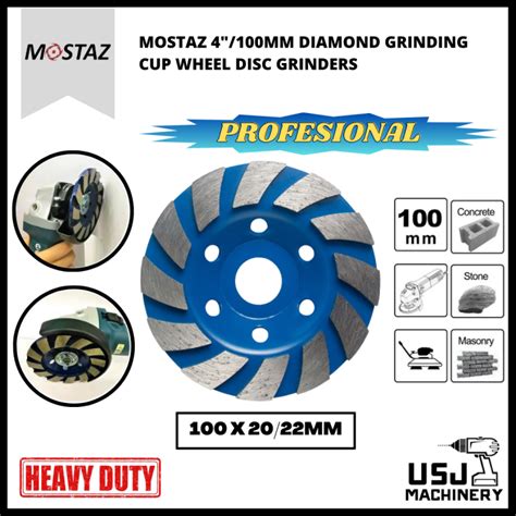 Mostaz Blue Concrete Diamond Grinding Cup Wheel Disc Grinder