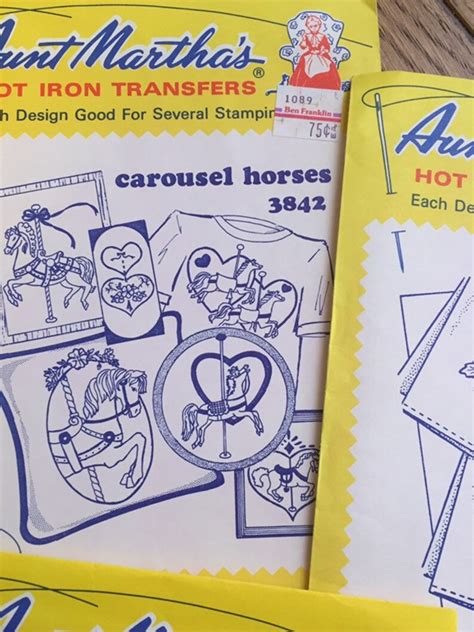 Aunt Marthas Hot Iron Transfers Etsy