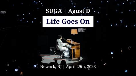 230429 Life Goes On SUGA Agust D In Newark NJ Prudential Center