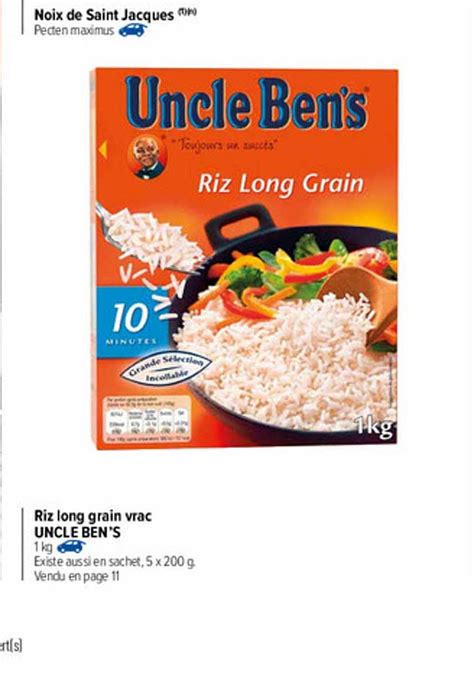 Promo Riz Long Grain Vrac Uncle Ben S Chez Carrefour Market Icatalogue Fr