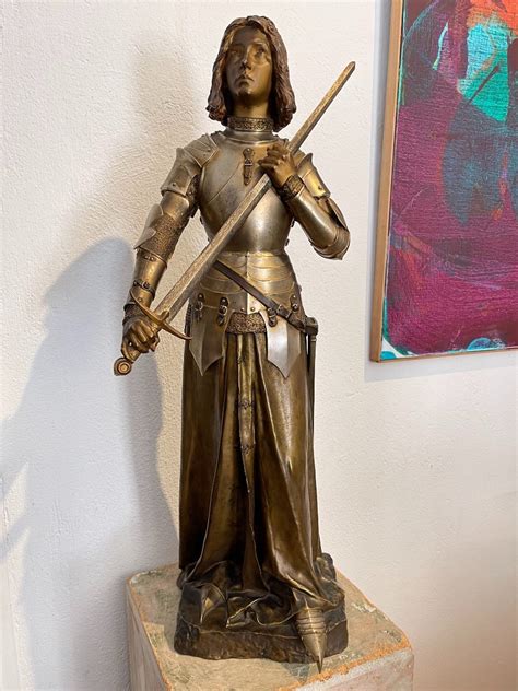 Proantic Sculpture En Bronze Jeanne D Arc De Charpentier