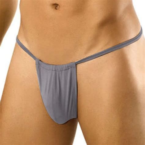 Men Sexy Bikini Thong Ultra Thin Underwear Bulge Pouch G String Jockstrap Hombre Briefs