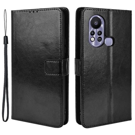 Etui z klapką do Infinix Hot s Crazy Horse Wallet czarne sklep XGSM pl