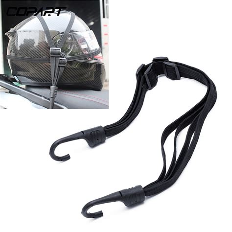 2 Hooks Motorcycle Helmet Straps Motorcycle Accessories Luggage Retractable Elastic Rope Fixed ...