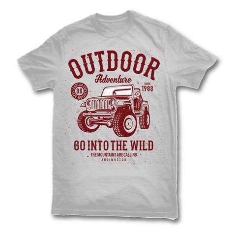 Outdoor Adventure T Shirt Design Tshirt Factory