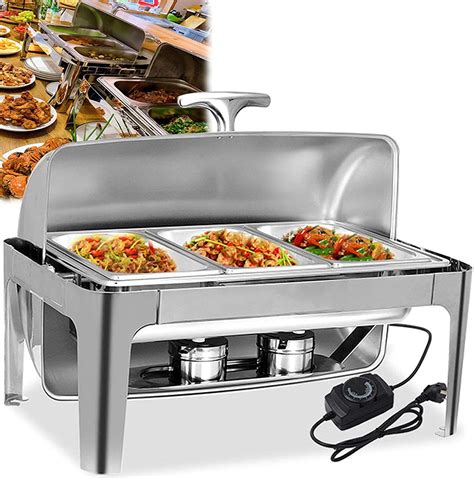 Buy Buffet Stove Stainless Steel Hot Pot Electric Buffet Holding Cabinet Rectangular Catering