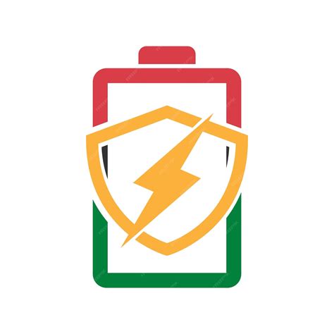 premium vector battery icon logo desain illustration