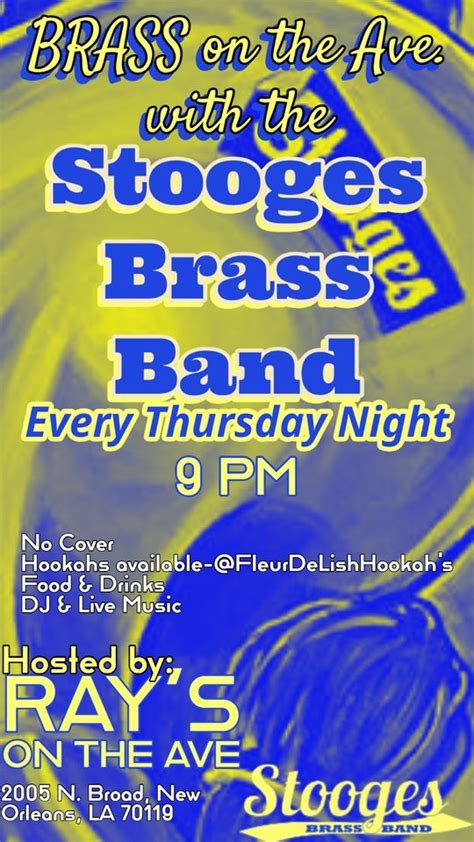Brass On The Ave With The Stooges Brass Band Rays On The Ave New