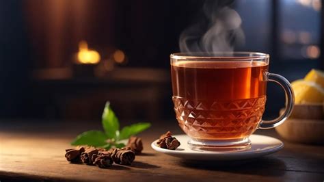 Premium AI Image A Cup Of Spiced Hot Tea