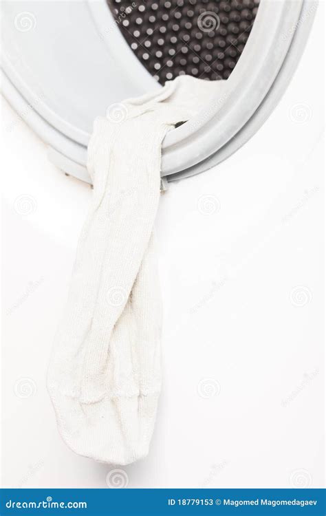 Sock In Washing Machine Stock Image Image Of Elecric 18779153