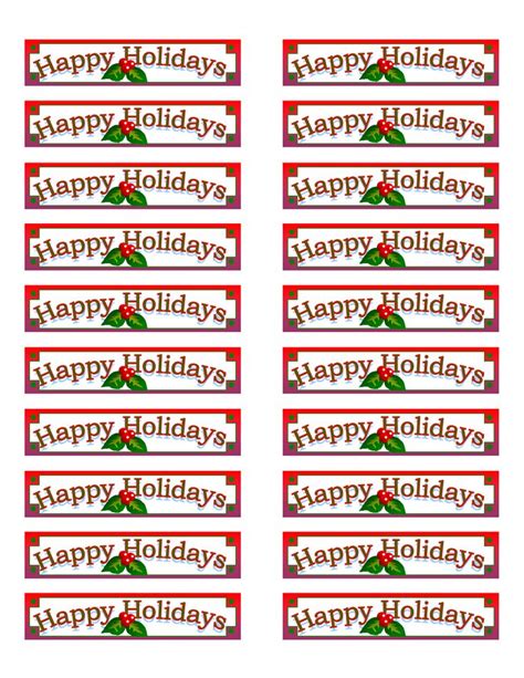 Avery 5160 Christmas Labels Templates Free Christmas Printable Labels