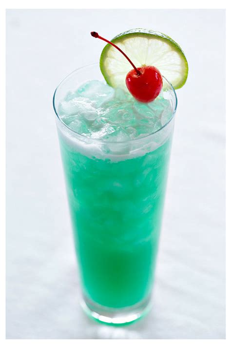 Happy Colada Coconut Rum Blue Curacao And Pineapple Juice The
