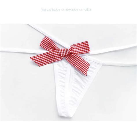 Set Sexy Lolita Kawaii Venda Arco Rayado Mini Bikini Bikini Lencer A Lencer A Er Tica Cosplay