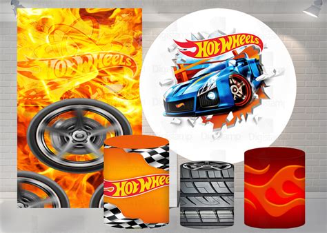 Kit Painel Trio De Cilindros Painel Lateral Sublimados Hot Wheels Skit