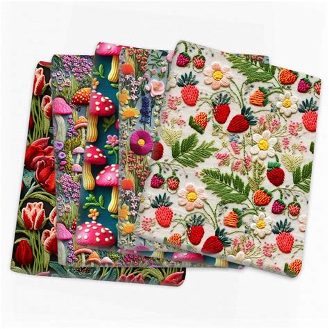 Imitation Strawberry 50 145cm Patchwork Printed Polyester Cotton Fabric