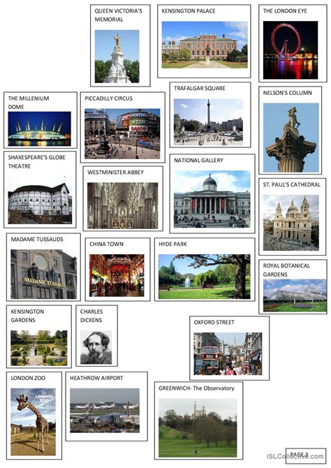 London sights vocabulary flashcards…: English ESL worksheets pdf & doc
