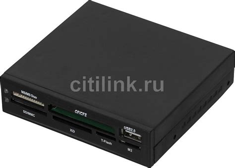 Обзор товара картридер внутренний 3.5" Acorp CRIP200-B, черный (67874 ...