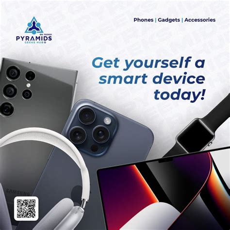 Gadget Flyer Get A Smart Device Pyramids Geeks Hub Graphic Design