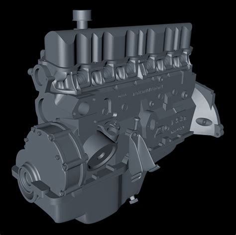 Stl File Ford Falcon Motor 🚙 ・3d Printer Model To Download・cults