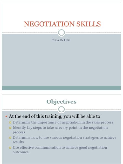E-BOOK - Negotiation Skills | PDF | Negotiation | Communication