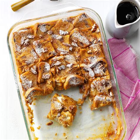 Overnight Pumpkin French Toast Casserole Recipe Taste Of Home