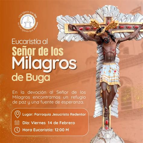 eucaristia en honor al senor de los milagros de buga parroquia