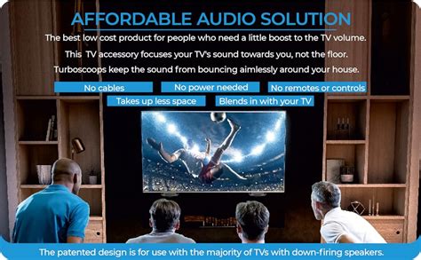 amazoncom kare turboscoops tv sound redirector  flat screens