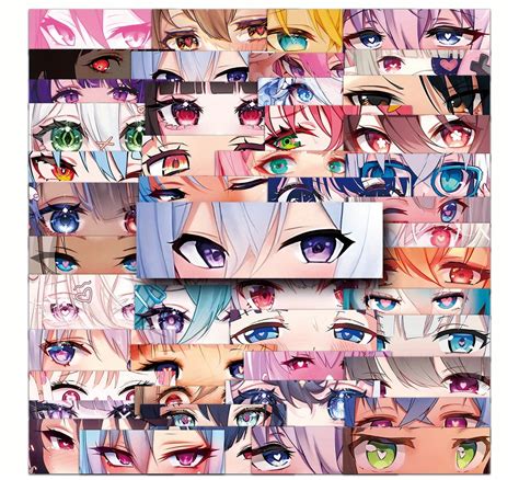 Naklejki Anime Girl Manga Hentai Oczy Wlepy Sticker Na Laptopa Mix Szt Allegro