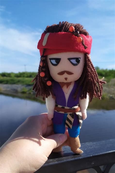 Pirate Captain Jack Doll Plush Stuffed Toy Pirate Custom Etsy