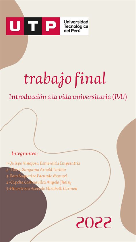 Caso Ivu Caso Ivu Trabajo Final De Introducci N A La Vida