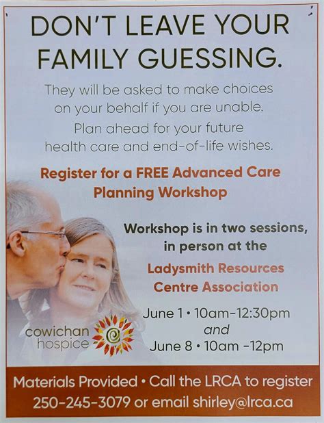 Two Session Advanced Care Workshop Focuses On Seniors Health Care End