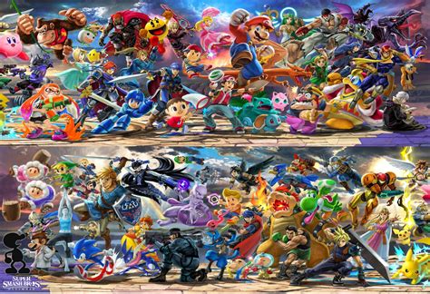 Super Smash Bros. Ultimate Characters Poster 13x19 | Etsy