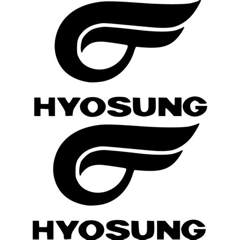 Hyosung Logo Die Cut Stickers Decals Decalshouse
