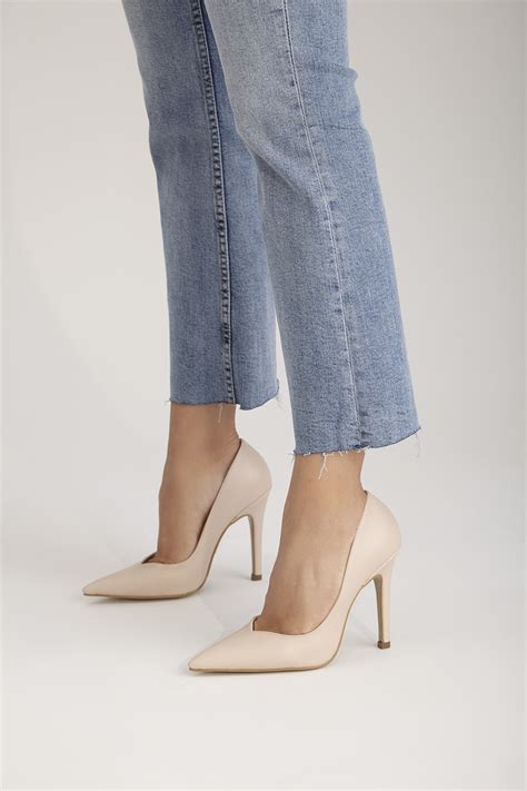 Ayakkabı Prensi Sensual İnce Topuk Cm Nude Mat Stiletto