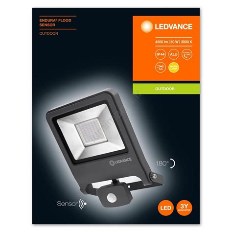 Ledvance Projecteur Led Avec D Tecteur Endura Led W V Ip